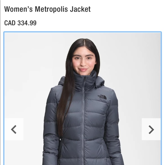 WOMENS NORTHFACE METROPOLIS JACKET VANDIS GREY. Size small. - Picture 2 of 4